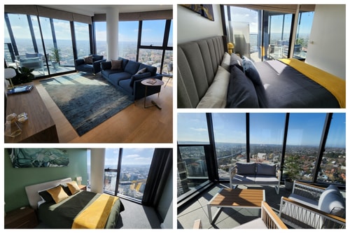 Sky-high South Yarra luxury 2 bed sleeping up to 4 Holiday Rentals Australia