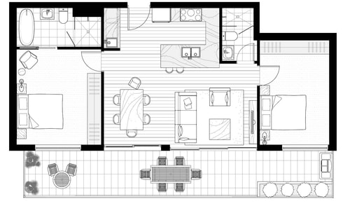 Your 2 Bed Hampton Haven w. parking 16 Holiday Rentals Australia