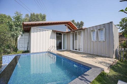 Lakefront Container with Pool by Tranquil Stays 1 thetranquilstays.com