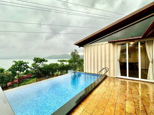 Lakefront Container with Pool by Tranquil Stays 34 thetranquilstays.com