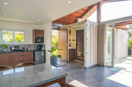 Lakefront Container with Pool by Tranquil Stays 11 thetranquilstays.com