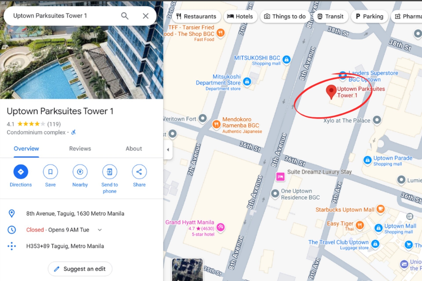 Stylish 1BR Prime BGC Uptown near Hyatt #upt119c 41 Chillhive Staycation