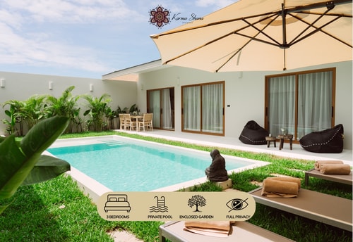 Private garden villa with pool near Lamai Beach