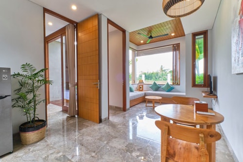 Romantic 1BR Villa with Rice Field View in Ubud