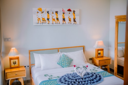 Romantic 1BR Villa with Rice Field View in Ubud