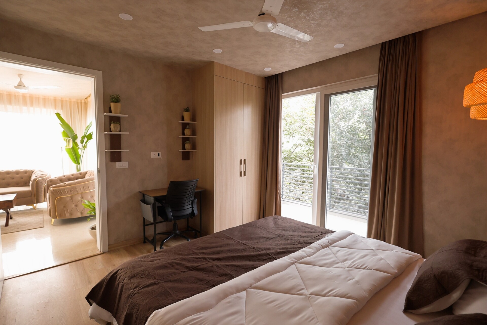 Sombre · Japandi 3BHK by Vyagram 8