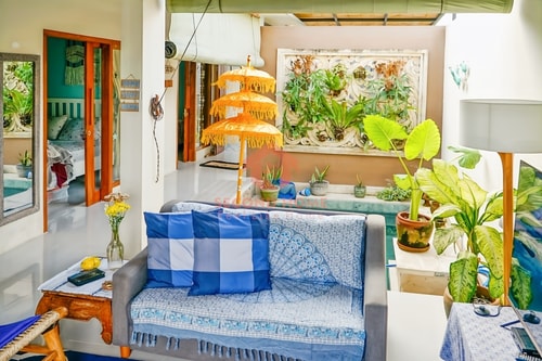 Unique 2BR Gianyar Villa w/ Rice Field View & Pool