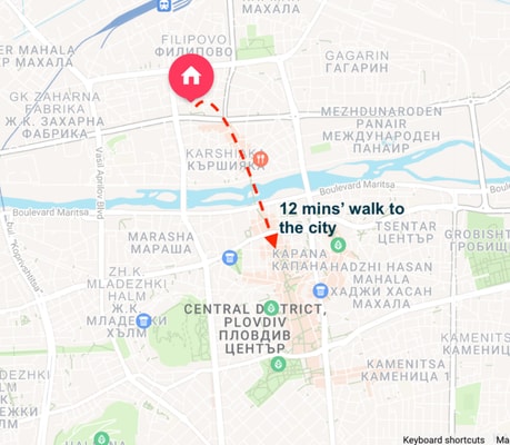 Sunny & Cozy Apartment for 4 2 hosty.bg