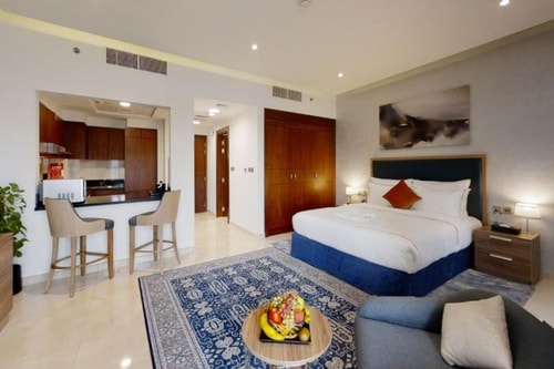 HIGH CLASS |  SPACIOUS STUDIO APARTMENT IN JADDAF WATERFRONT