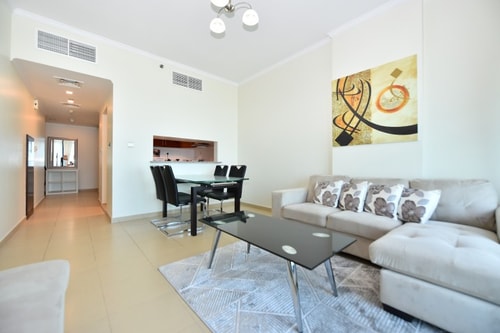MJD - Bright spacious fully furnished 1 Bedroom Duplex for rent in JLT - 6min walk from Metro