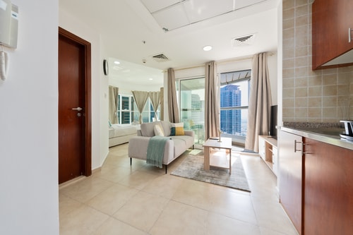Modern furnished studio with balcony in JLT - BRK 11 Vacation Homes