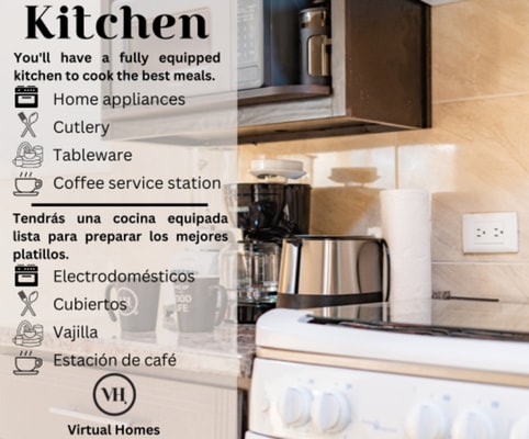 VH | Amplio Departamento en condesa | 198 5 Virtual Homes
