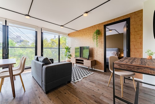 VH Condesa | Depa con maravillosa vista + balcón & roof + gym | 255 0 Virtual Homes