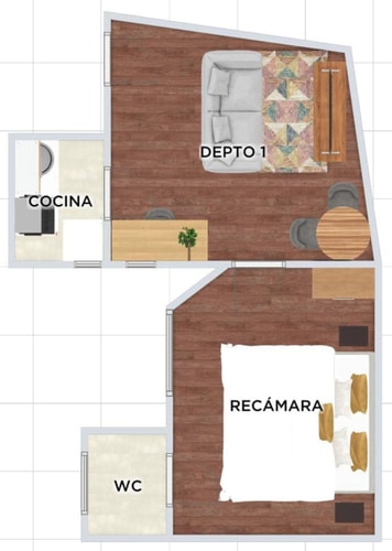 Cómodo depa en Condesa 1 hab | VH209 18 Virtual Homes