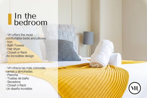 VH | Comfy Loft Roma Norte | gym & washer | 298 Virtual Homes