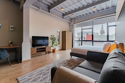 VH | Industrial Loft + Gym & Rooftop | Roma Norte | 309 0 Virtual Homes