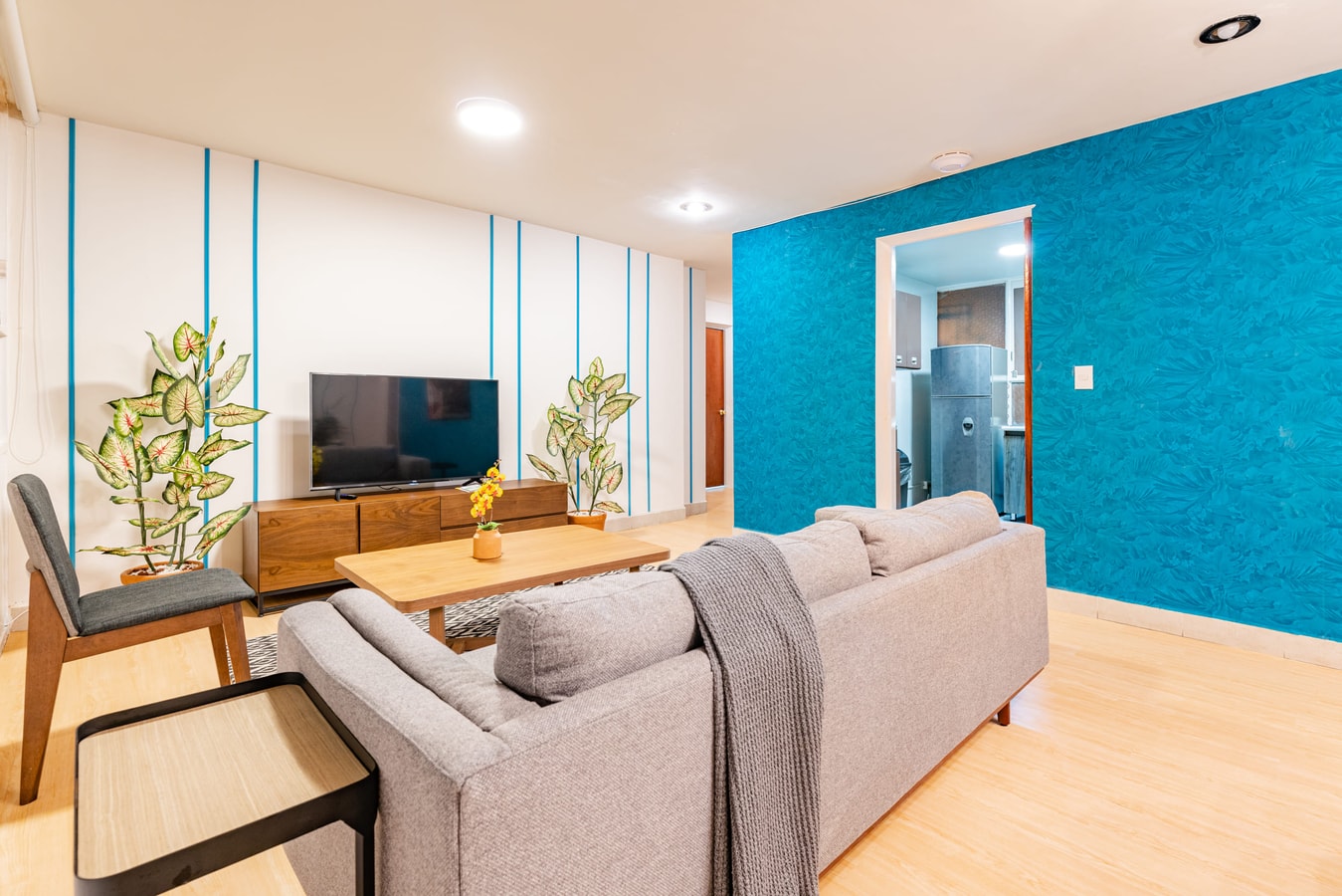 VH I Flat in Condesa | 3 rooms + Patio + wifi | 201 Virtual Homes