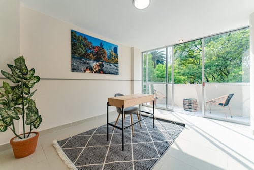 VH |Condesa Apt | Patio + Washing Machine | 193 11 Virtual Homes