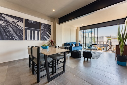 VH | Comfy Apt. | Laundry Room & Balcón | Condesa | 90 11 Virtual Homes