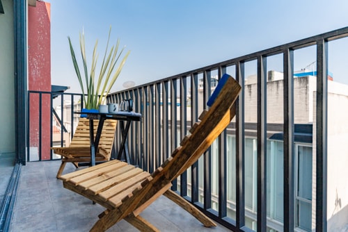 VH | Comfy Apt. | Laundry Room & Balcón | Condesa | 90 15 Virtual Homes