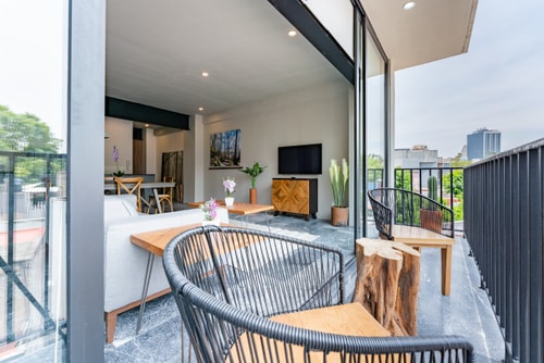 VH | Cómodo espacio + balcón & wifi | Condesa | 97 16 Virtual Homes