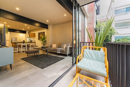 VH | Depa en Condesa | lavandería & balcón | 84 13 Virtual Homes