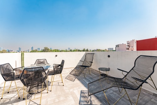 VH | Cómodo Depa | terraza & wifi | Roma Sur | 343 33 Virtual Homes