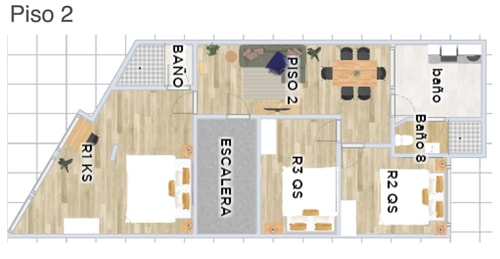 VH | Comfy Apartment Condesa | 3 bedrooms | 338 28 Virtual Homes