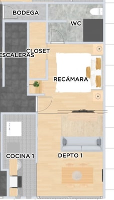VH | Loft in Condesa. Comfy space I 67 6 Virtual Homes