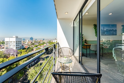 VH | Espacioso Depa Roma Sur | 2 hab + wifi | 344 8 Virtual Homes
