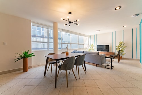VH I flat in Condesa | 3 Rooms + Patio + wifi | 201 12 Virtual Homes