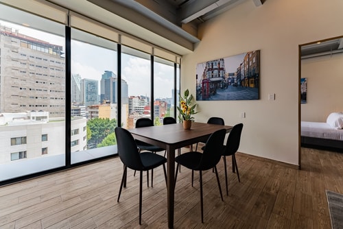 VH Roma Nte | Depa Industrial+Rooftop&Balcón | 315 13 Virtual Homes