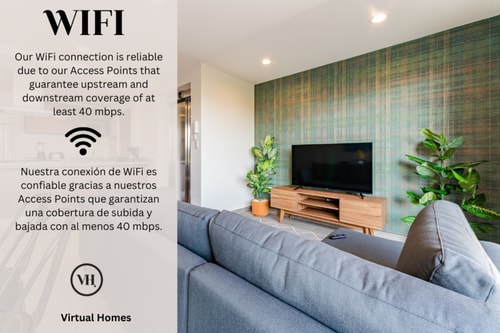 VH Roma Sur | Super apart w/ balcony & wifi | 52 35 Virtual Homes