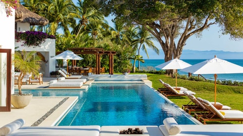 Luxury Home for Rent Right on Beach in Punta Mita