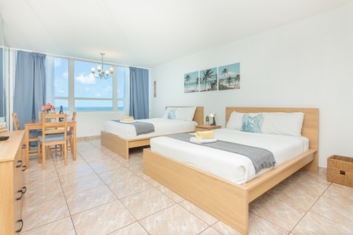 Oceanfront View Apt Resort with Free Valet Parking