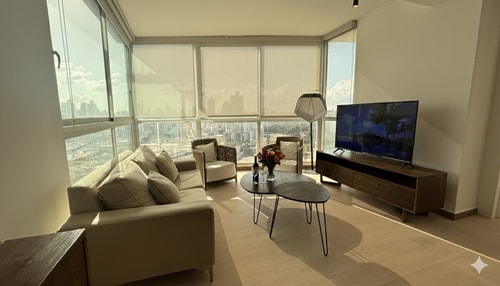 Stunning 3BR with Views, Balcony & Parking