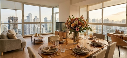 Stunning 3BR with Views, Balcony & Parking