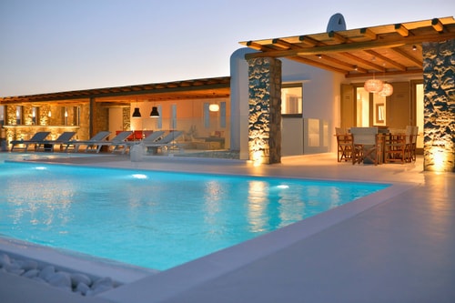 Luxury modern villa with a swimming pool in Mykonos The Prestige Villa Collection