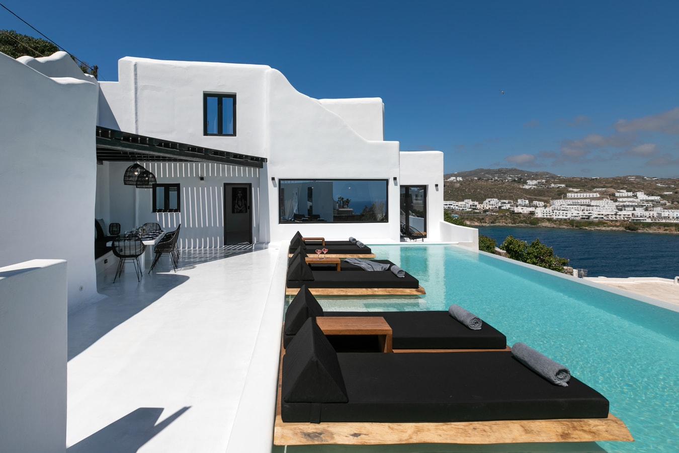 Luxury modern villa with swimming pool and private beach path in Mykonos 1 My Villa Breaks