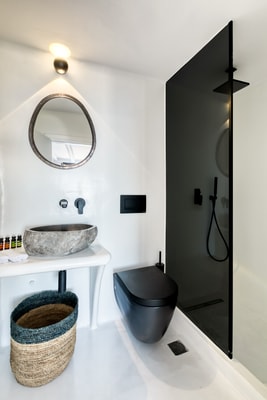 Luxury modern villa with swimming pool and private beach path in Mykonos 27 My Villa Breaks