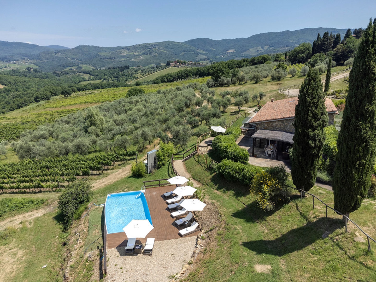 Villa with swimming pool in Tuscany 2 Villas in Italy