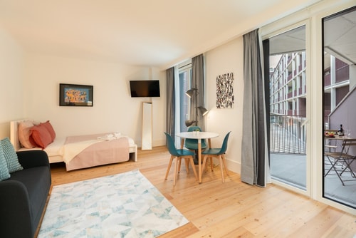 Urban Stylish Studio with Balcony by HostWise Host Wise Booking