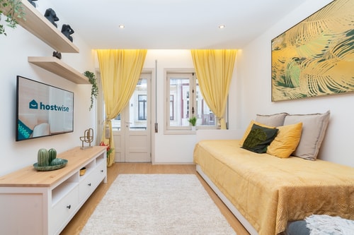 Colorful Bright Flats w/ Balcony by HostWise Host Wise Booking