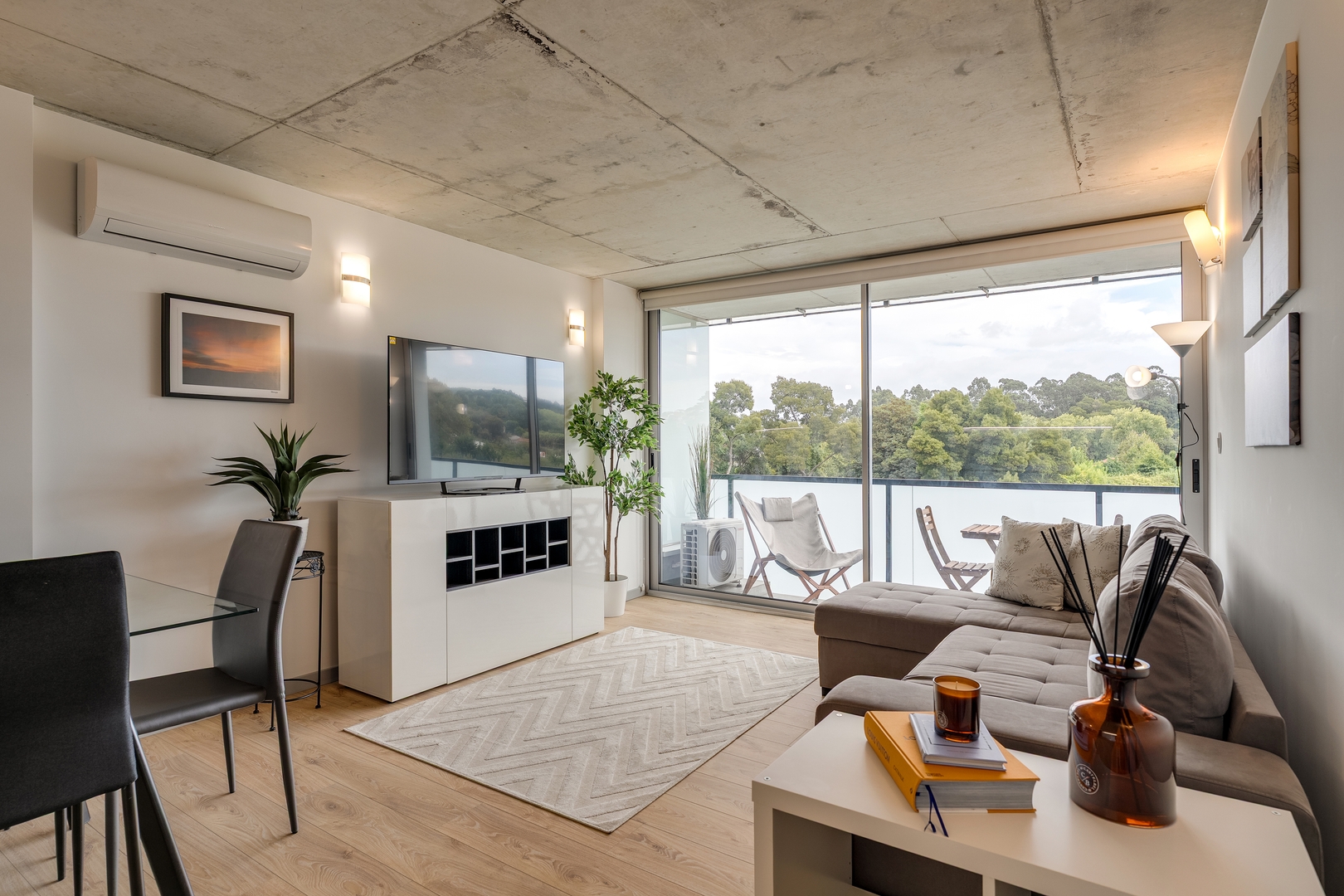 Balcony 2BRs with Pool & Parking by HostWise 68 Host Wise Booking