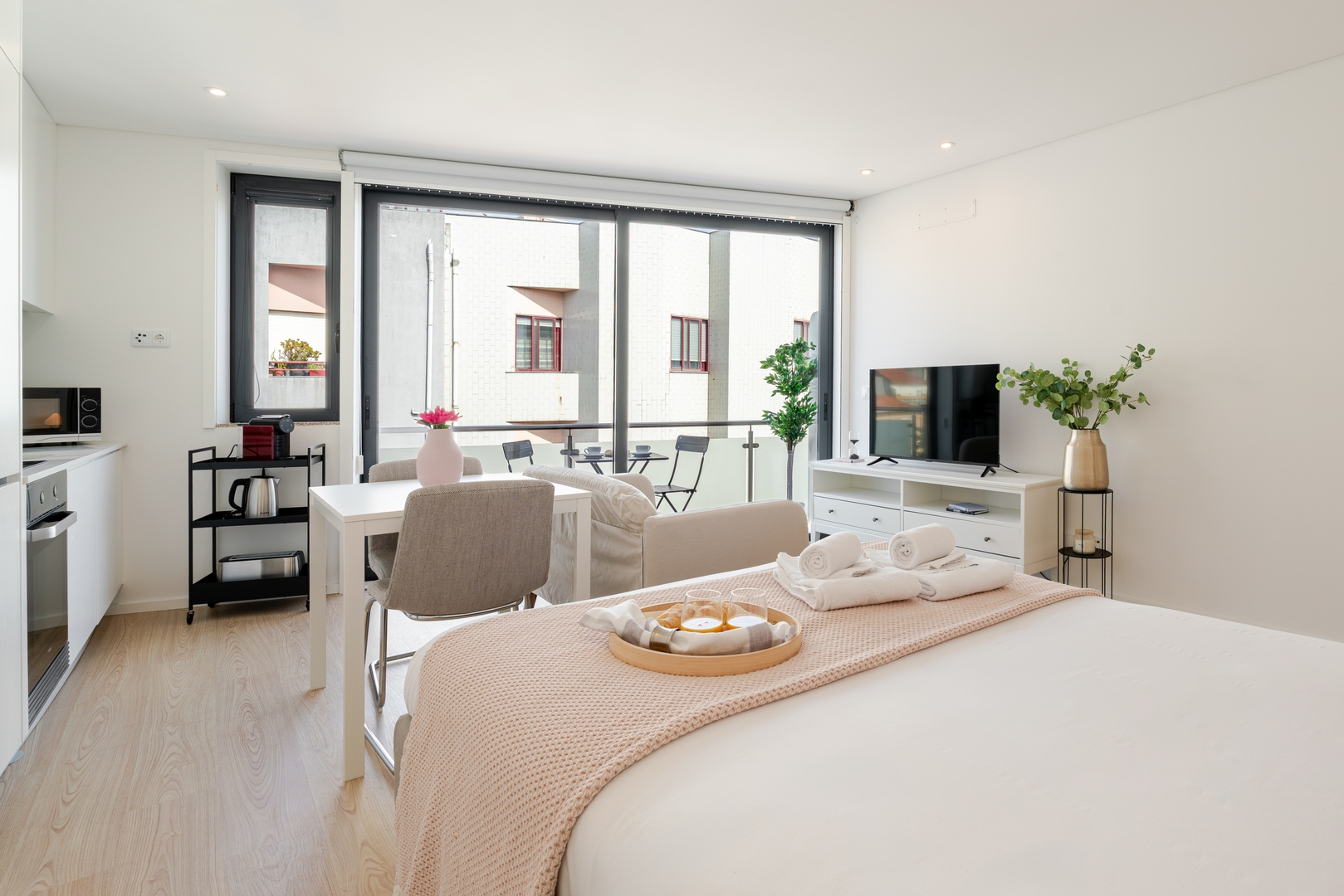 Elegant Studio w/ Balcony & Garage by HostWise 9 Host Wise Booking