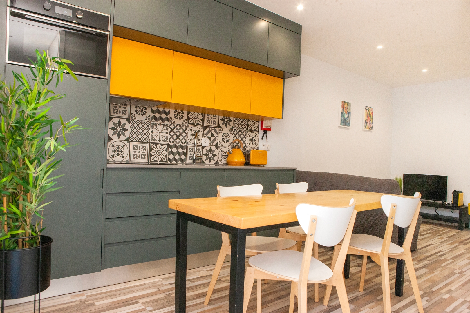 Twin Balcony Flats, Bold Yellow Style by HostWise 9 Host Wise Booking