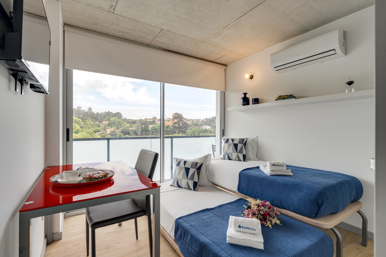 Lovely Flat w/ Balcony, Pool & Garage by HostWise 4 Host Wise Booking