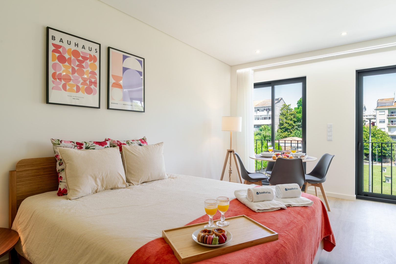 Stylish Flats w/ Balcony by HostWise 8 Host Wise Booking