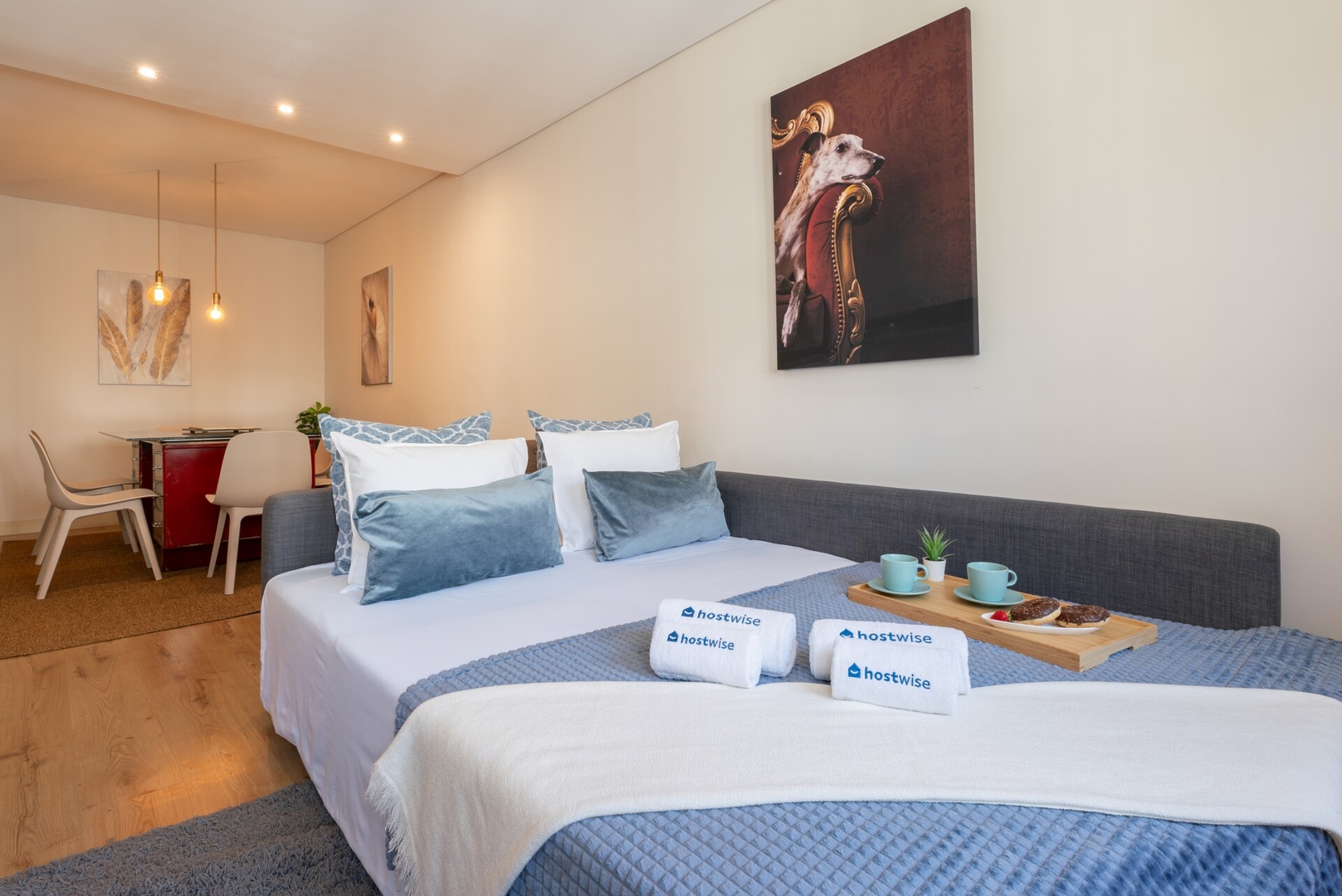 Colorful Bright Flats w/ Balcony by HostWise 26 Host Wise Booking