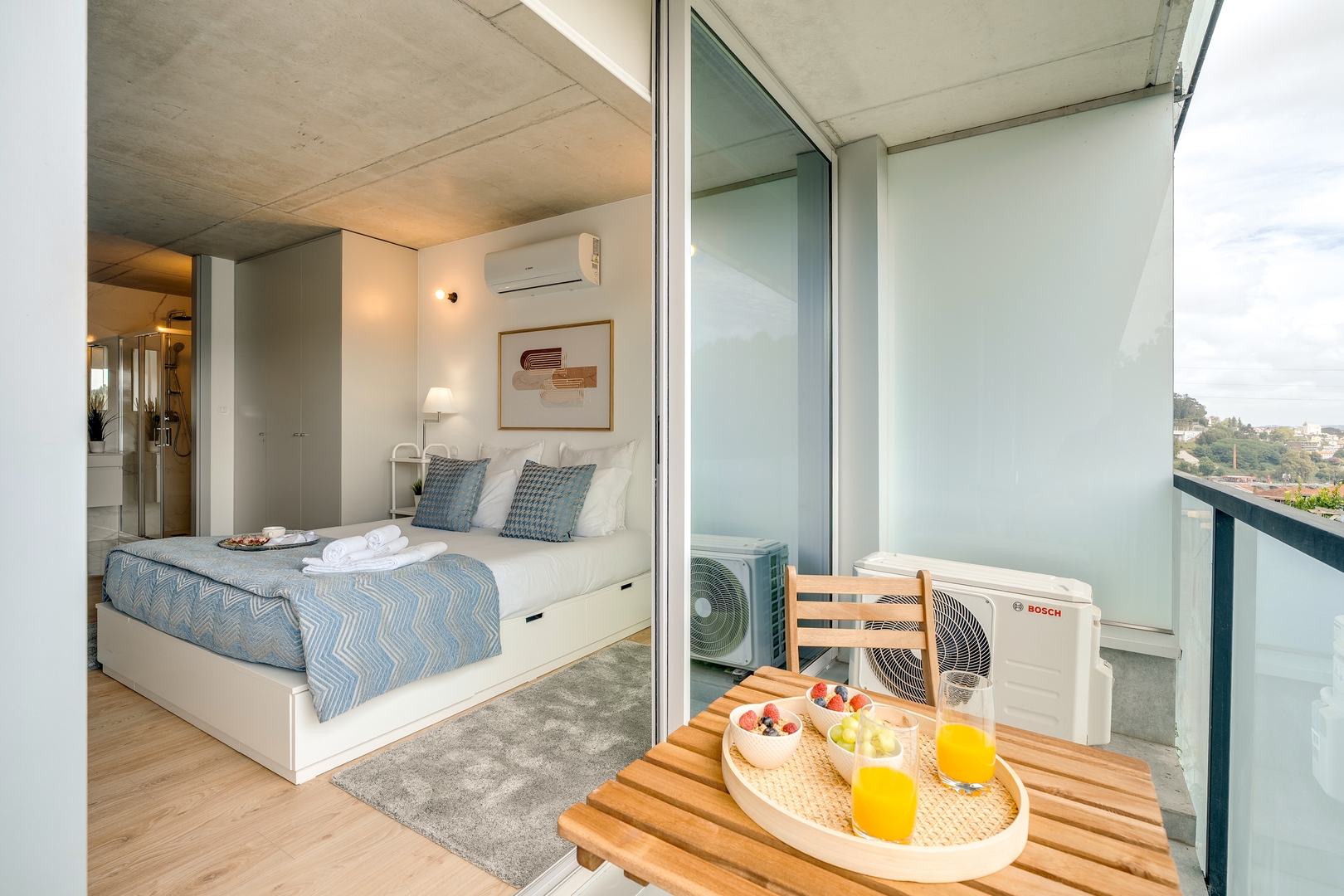 Premium Flat w/ Balcony, Pool & Garage by HostWise 19 Host Wise Booking